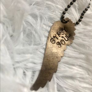 Gypsy Soul Hand-Stamped Metal necklace